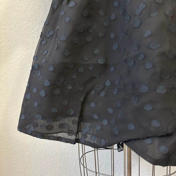 AJE La Piscine Mini Dres Blacks Puff Sleeve Bow Back Party Formal Goth NWT - Picture 7 of 16